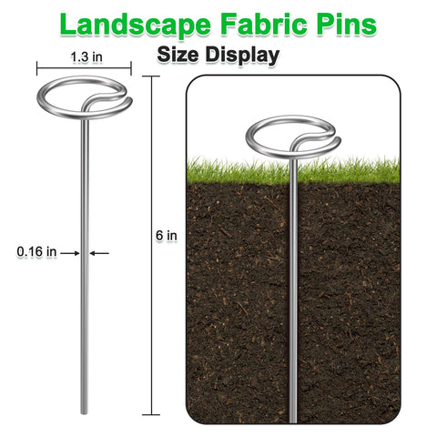 LLCJYYCY galvanized ground pins close-up demonstrating rust-resistant steel for outdoor use
