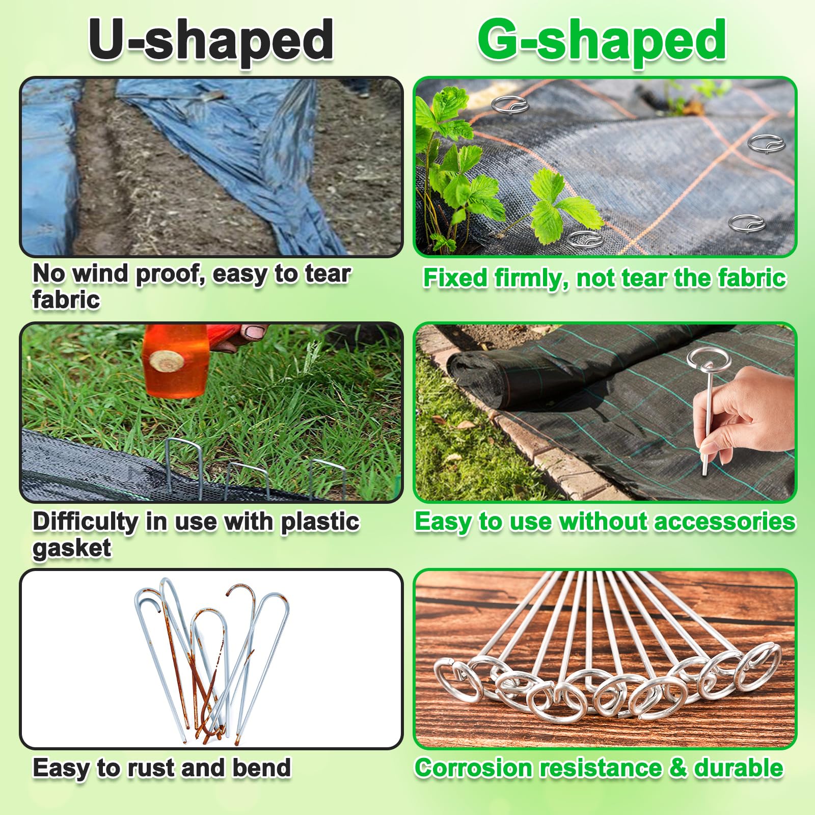 LLCJYYCY garden stakes for boundary marking and seasonal setups.