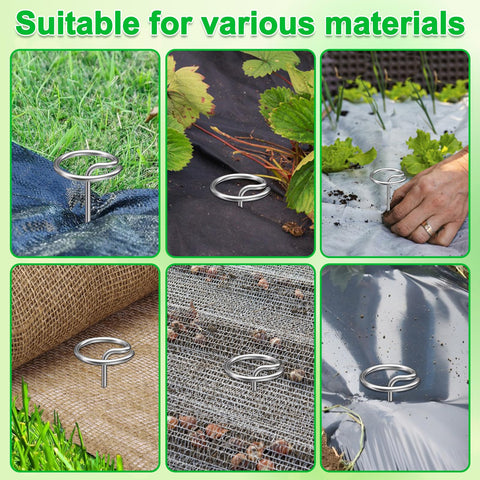 LLCJYYCY landscape fabric stakes pin weed mats for tidy garden borders
