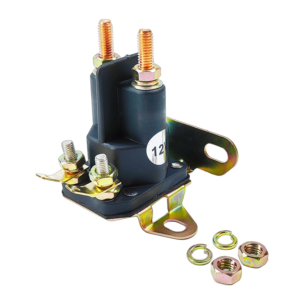 LLNSEAUTO 4-pole starter solenoid front view shows compact, reliable 12V unit