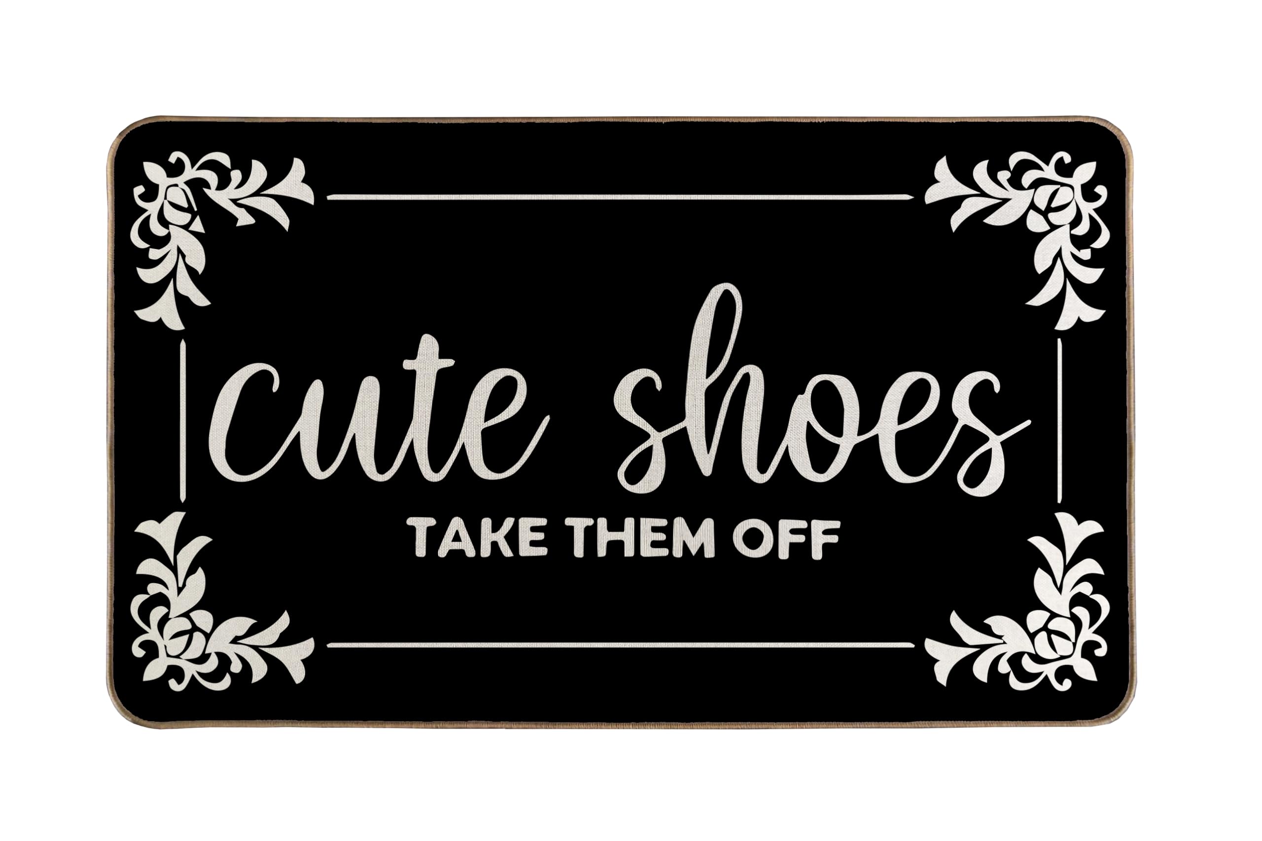 LMABBAQA Entryway Doormat with non-slip bottom helps keep floors tidy