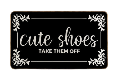 LMABBAQA Entryway Doormat with non-slip bottom helps keep floors tidy