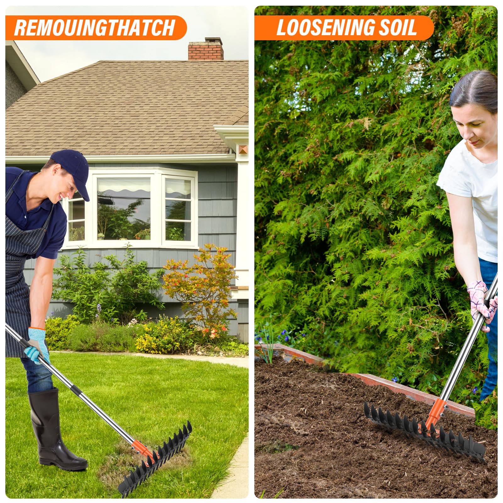 Lmaytech leaf bag and anti-slip gloves for tidy yard cleanup.