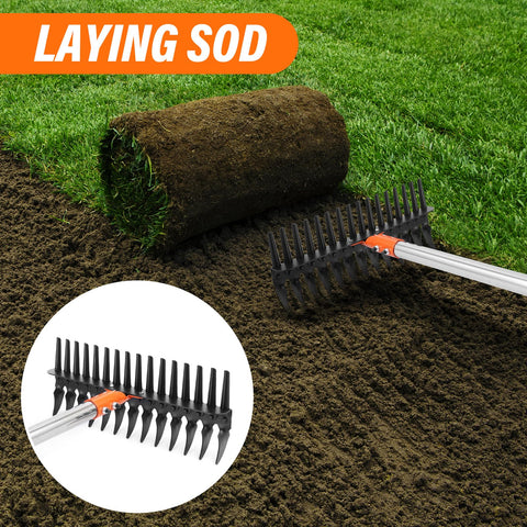 Lmaytech rake featuring rust-resistant coatings for outdoor durability.