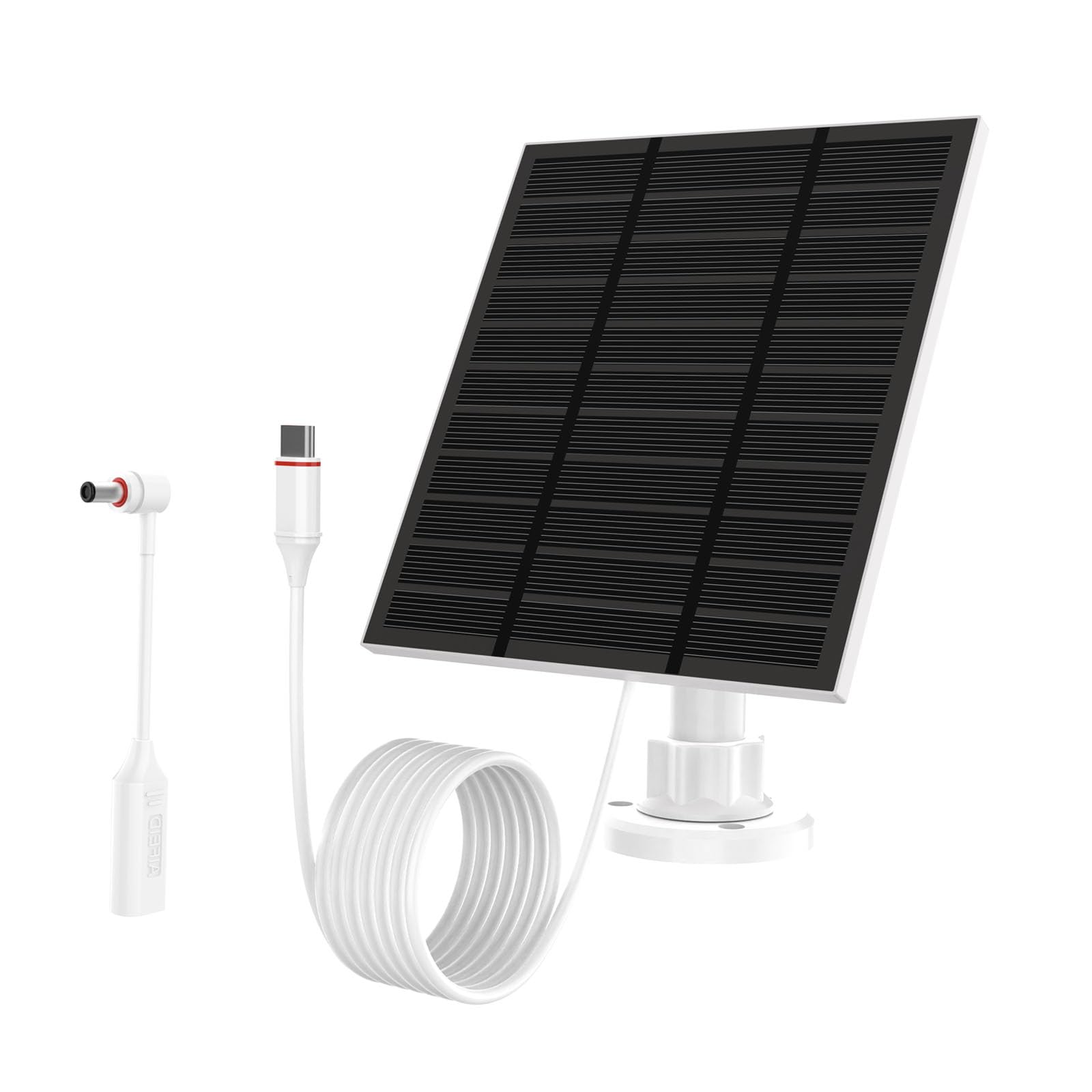 LMDTYN solar panel for Ring Camera Outdoor provides steady USB-C charging outdoors.