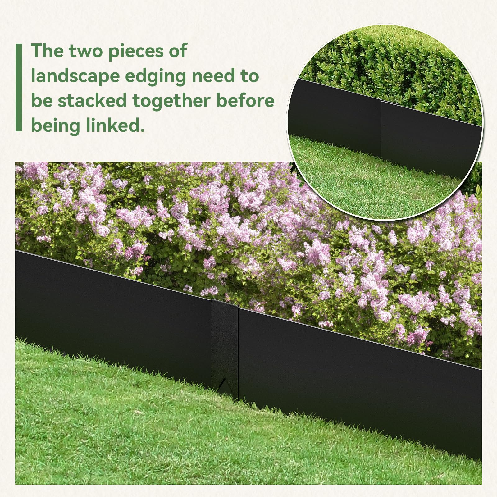 Galvanized LMYYGOO steel border resists moisture and keeps its shape