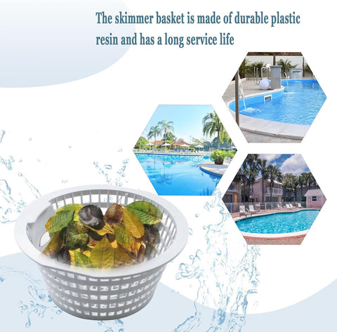 Oxidation-resistant plastic LNATPPE skimmer basket for durable pool use