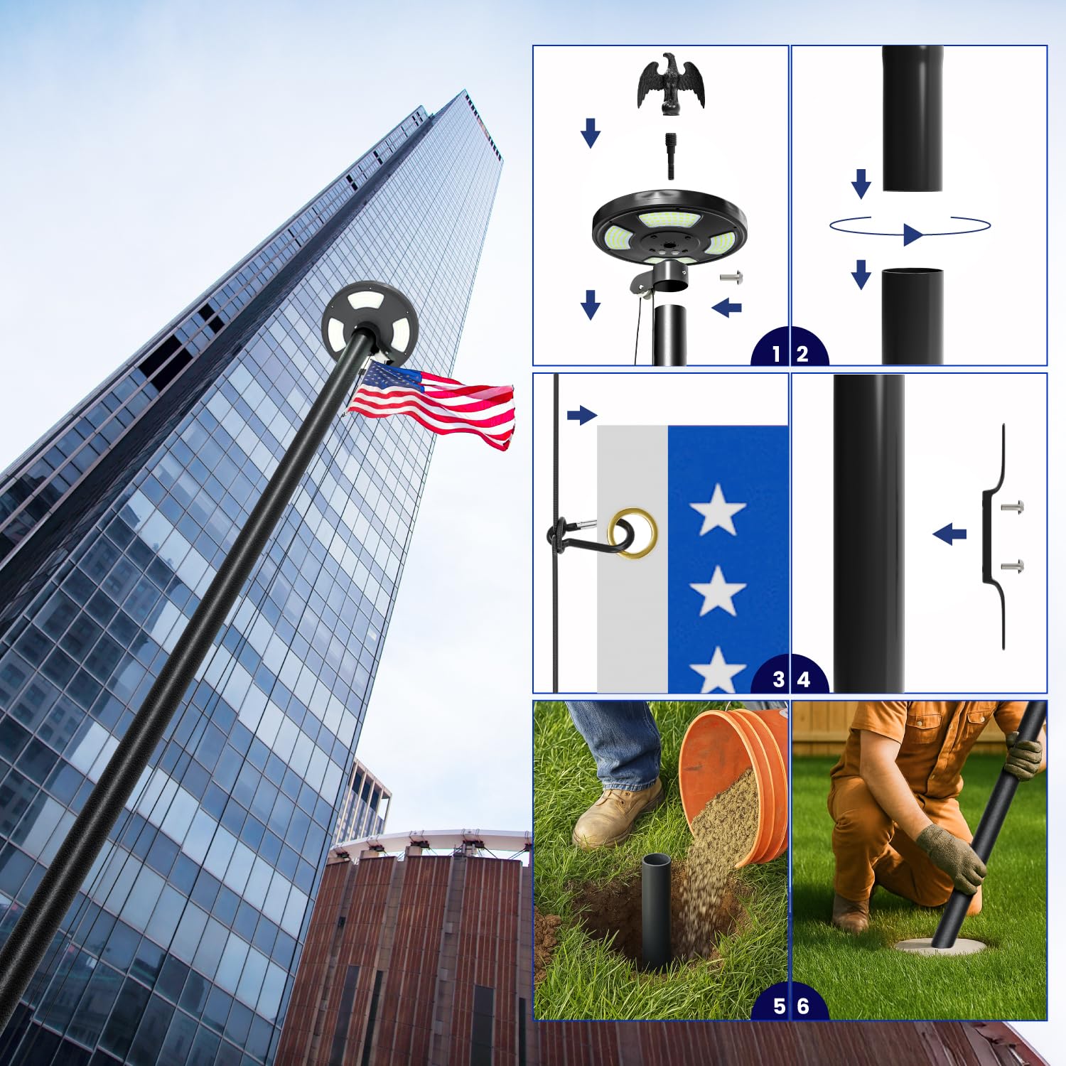 LNEUIE eagle decoration adds a dignified outdoor accent
