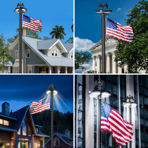 LNEUIE flag kit suits homes and businesses with simple setup.