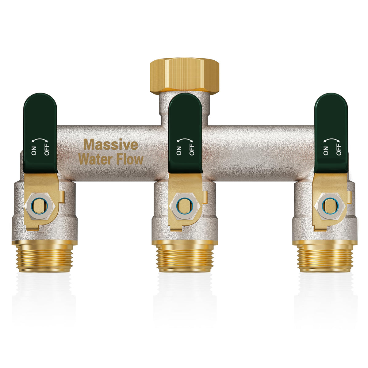 LNEZCDB garden hose splitter 3-way for full-flow watering setups