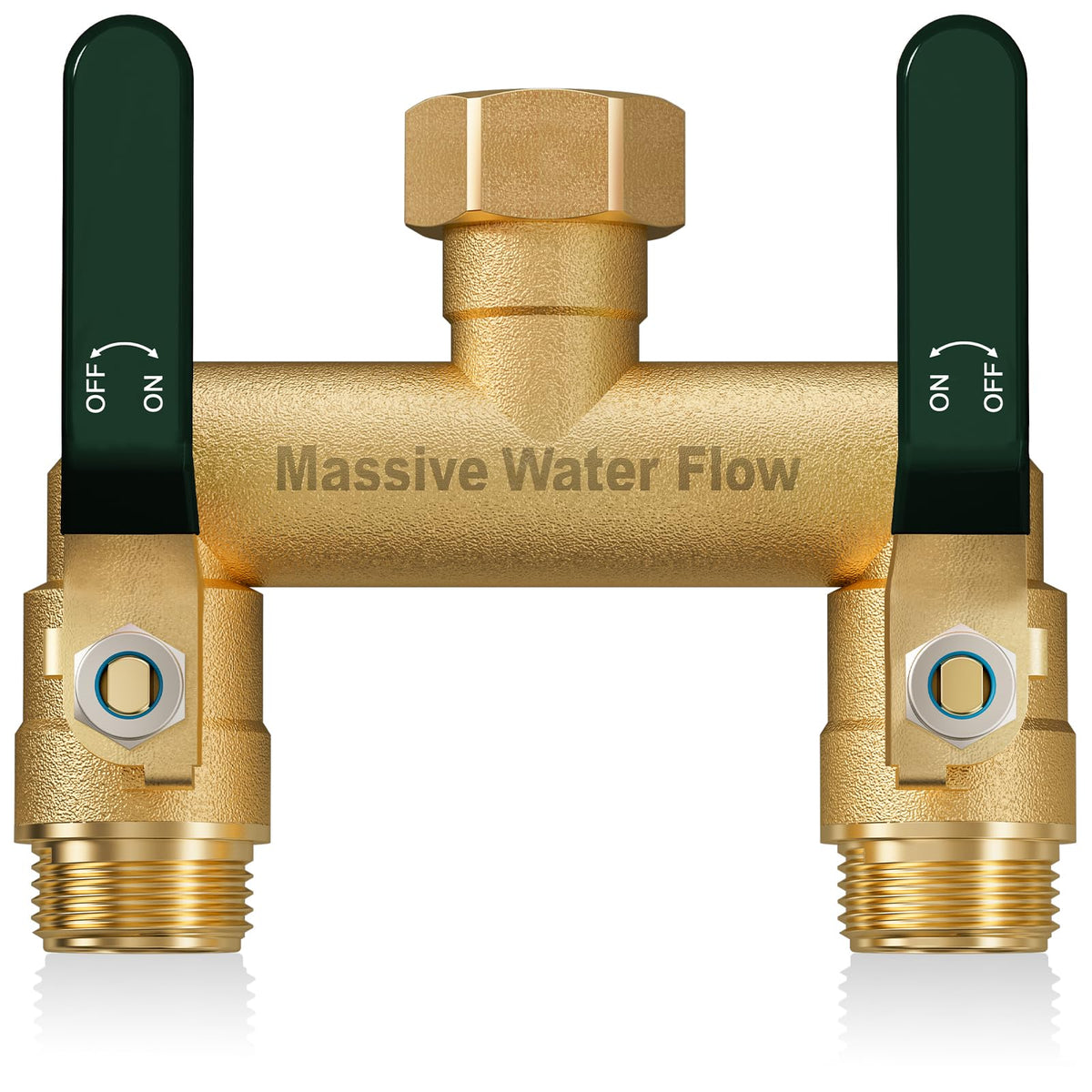 LNEZCDB 2-way hose splitter for uninterrupted watering.