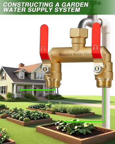 LNEZCDB heavy-duty brass construction withstands cold and heat for year-round use.