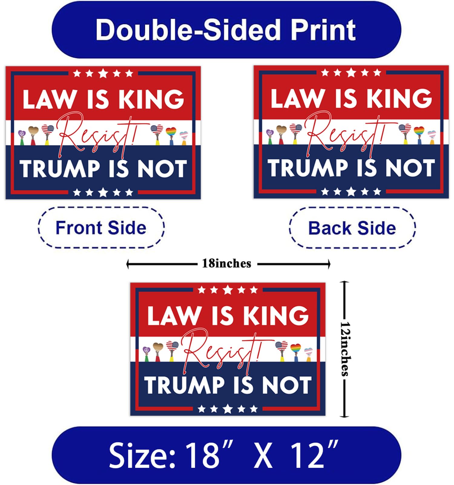 Lnyelxa durable outdoor sign suitable for yards and events