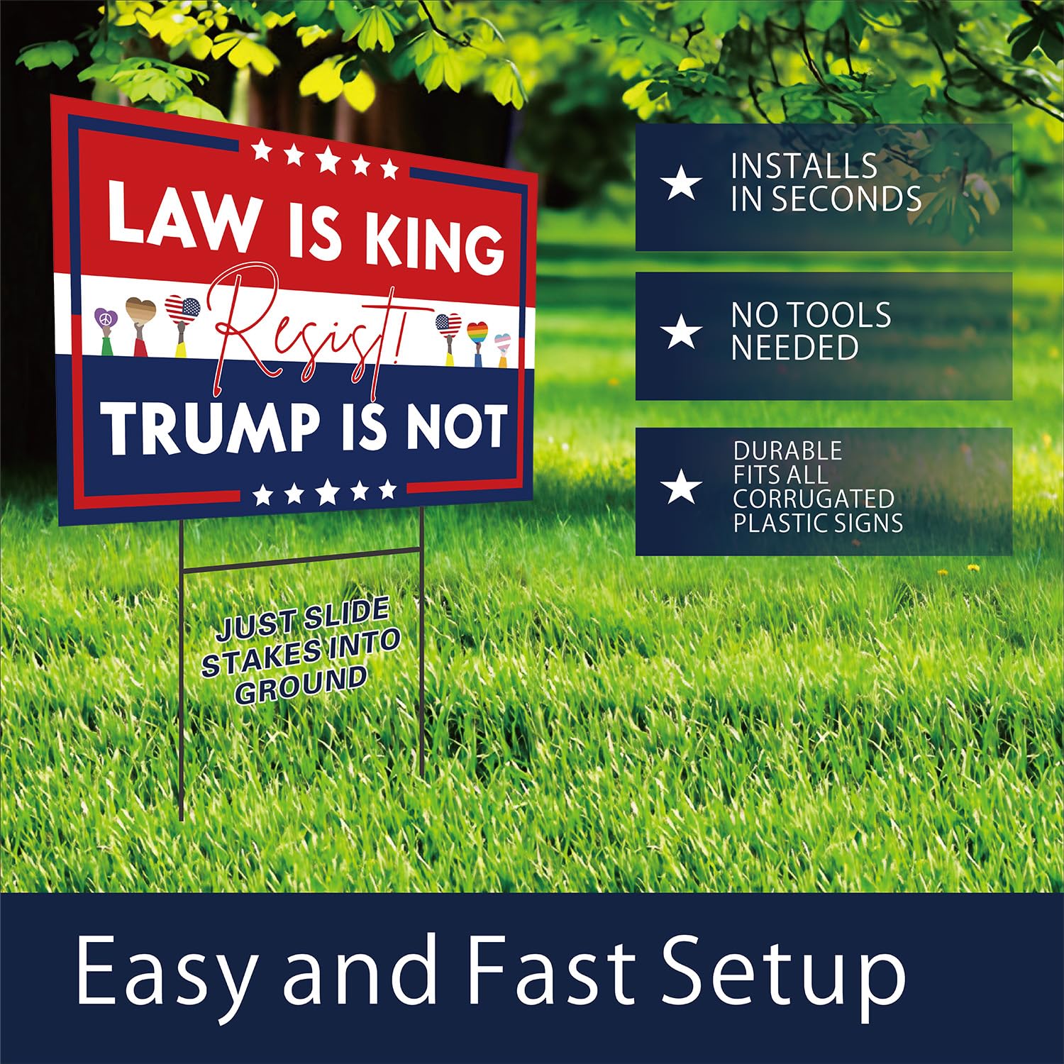 Lnyelxa corrugated plastic sign withstands outdoor weather for lasting use