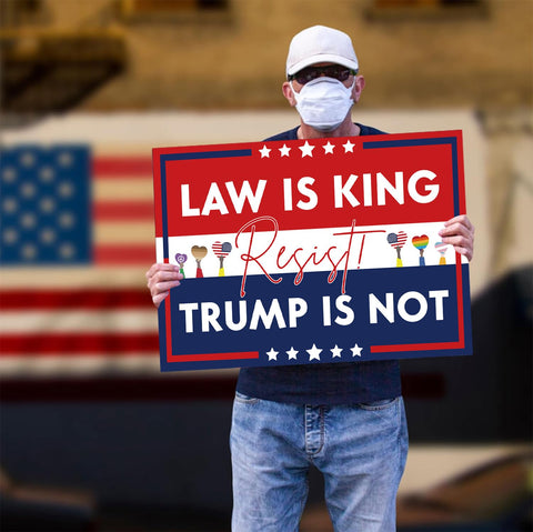 Lnyelxa protest-style sign supports easy transport and setup