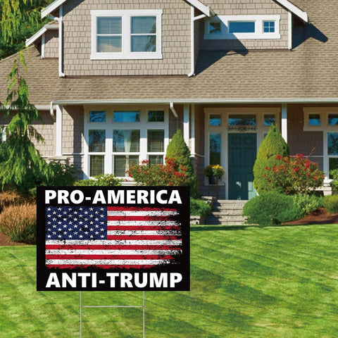 Lnyelxa Pro America Anti Trump sign packaging protects sign during transport