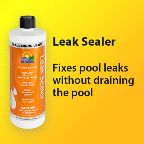 Lo-Chlor Leak Sealer treats up to 15,000-gallon pools.