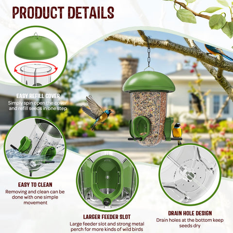 LO NA LOVE NATURE Lona bird feeder detachable base for easy cleaning