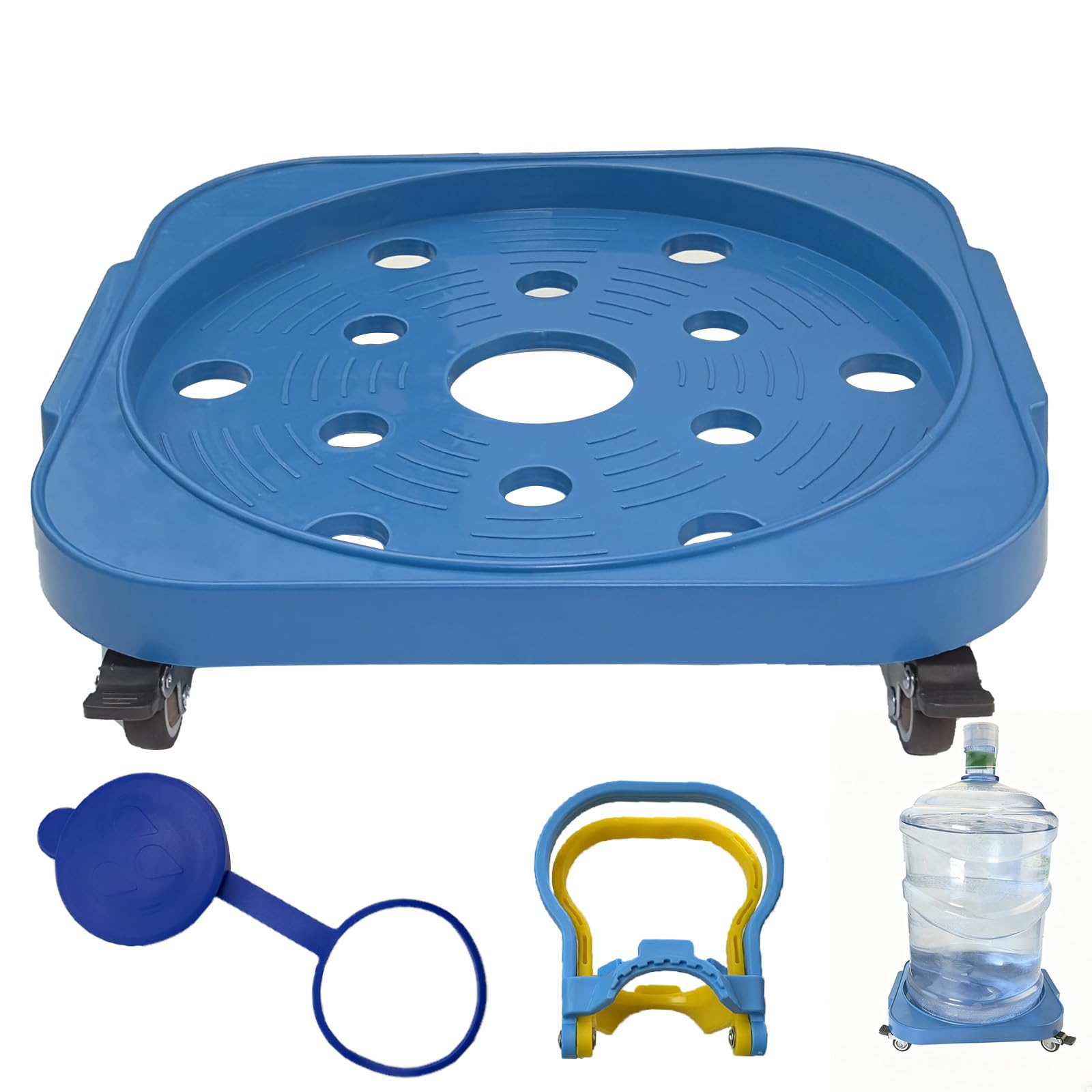 LOADFIZZ rolling caddy for easy transport of 5-gallon bottles.