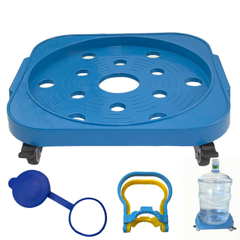 LOADFIZZ rolling caddy for easy transport of 5-gallon bottles.