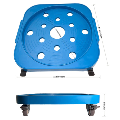 LOADFIZZ 5-gallon bottle dolly with four casters offers effortless movement.
