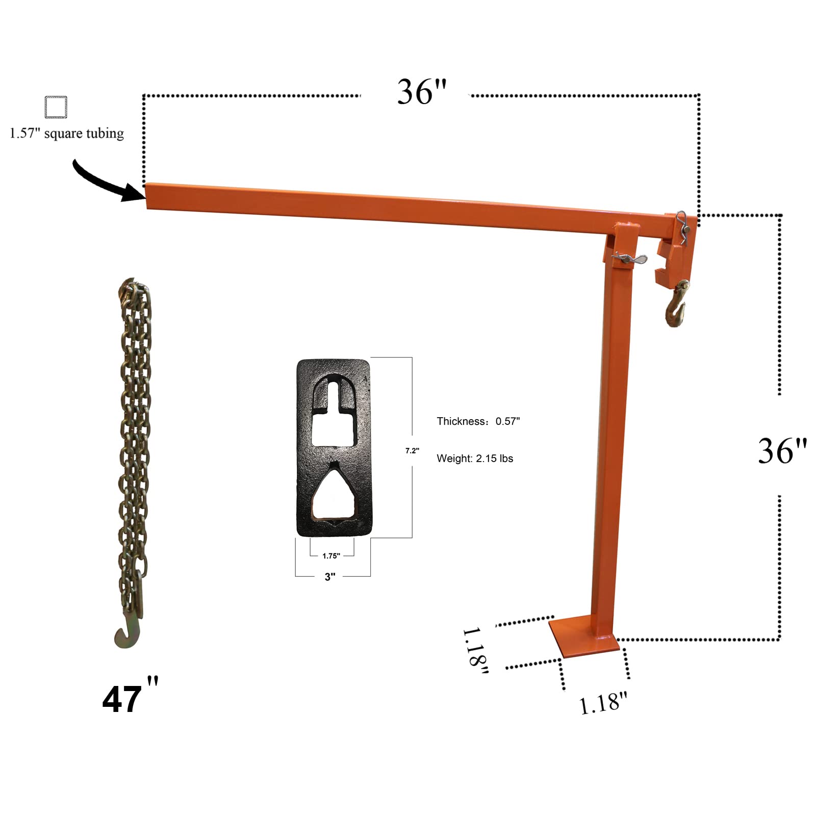 Loadsecrtool lifting chain close-up highlighting durable chain