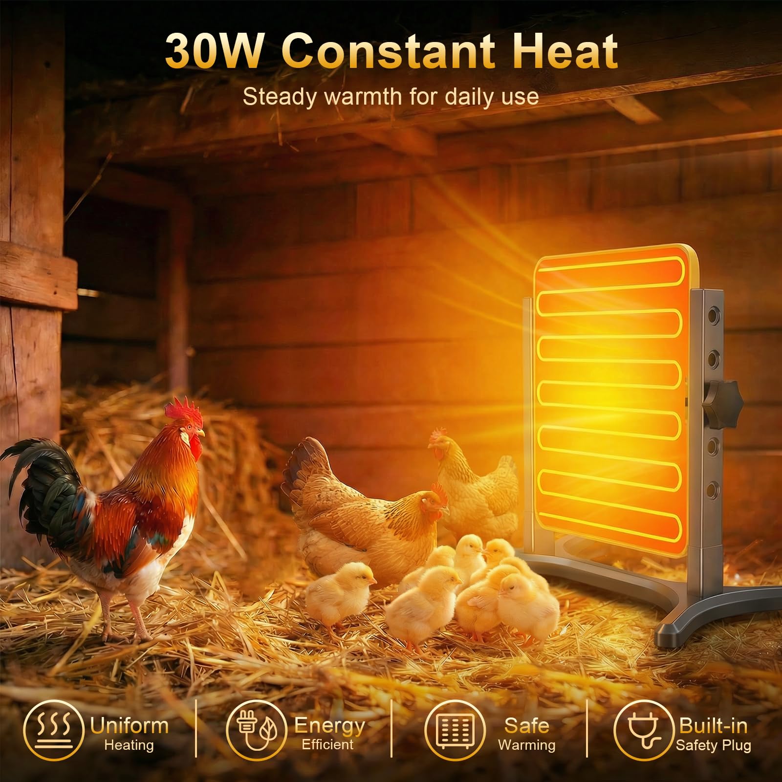 Lobeline brooder plate digital temp display helps you set precise temperatures.