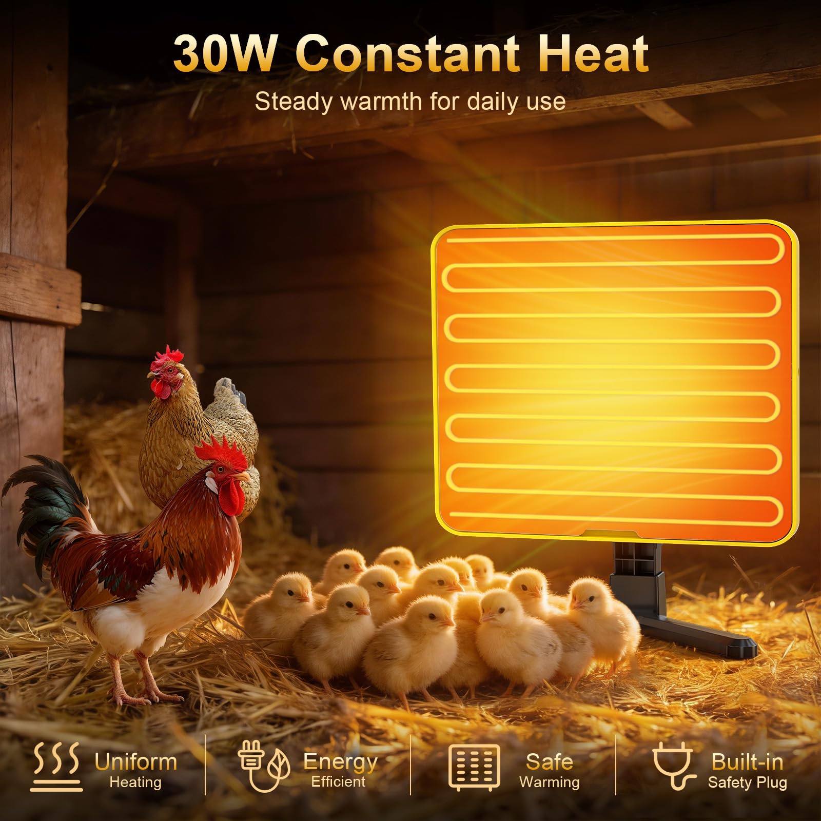 Lobeline hanging design saves floor space in coop and brooder