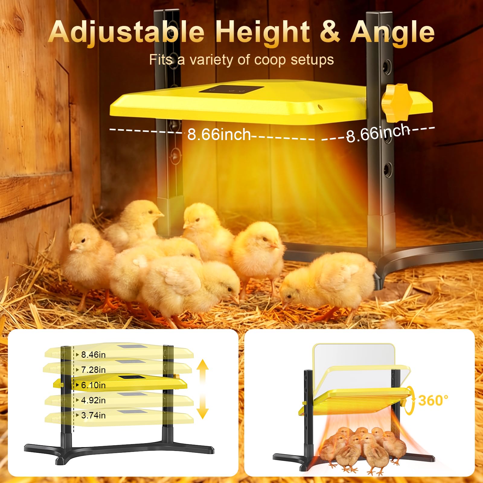 Lobeline brooder works for chickens, ducklings, and goslings in winter.