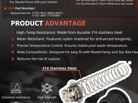 LOBIUTIYA Sta-Rite SR200 compatibility for reliable replacement parts
