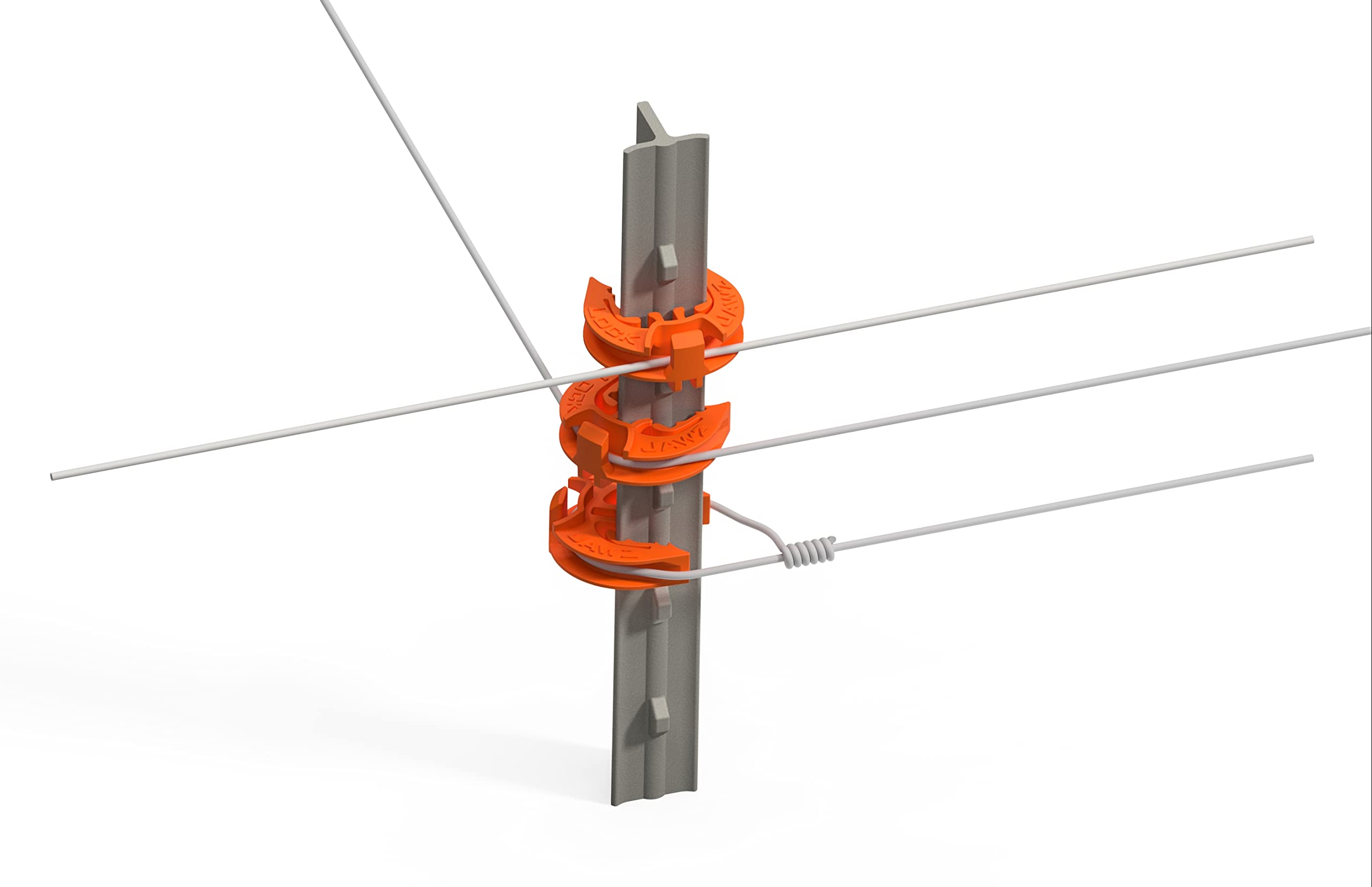 Lock Jawz T-360 insulator with a single-piece design and no pins to lose