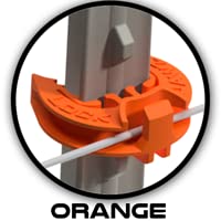 Lock Jawz T-360 insulator with weave-in installation for fast fencing
