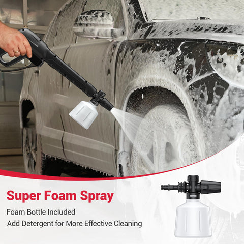 Locksworth 0-degree nozzle delivers focused spray for stubborn stains.