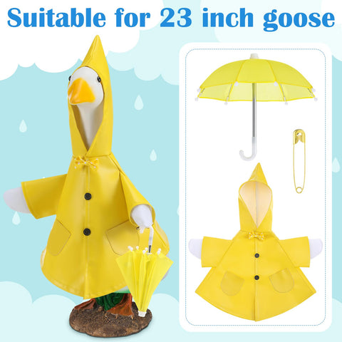 Locmeo goose umbrella accessory adds style to outdoor displays.