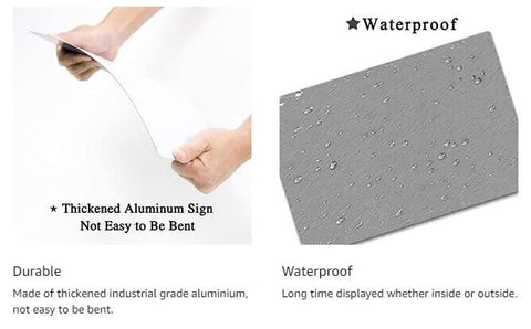 Locmorly aluminum sign; rust-free and weather resistant for long-lasting visibility
