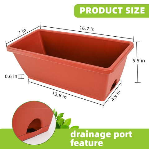 LOCONHA durable plastic planter resists sun and rain for outdoor use.