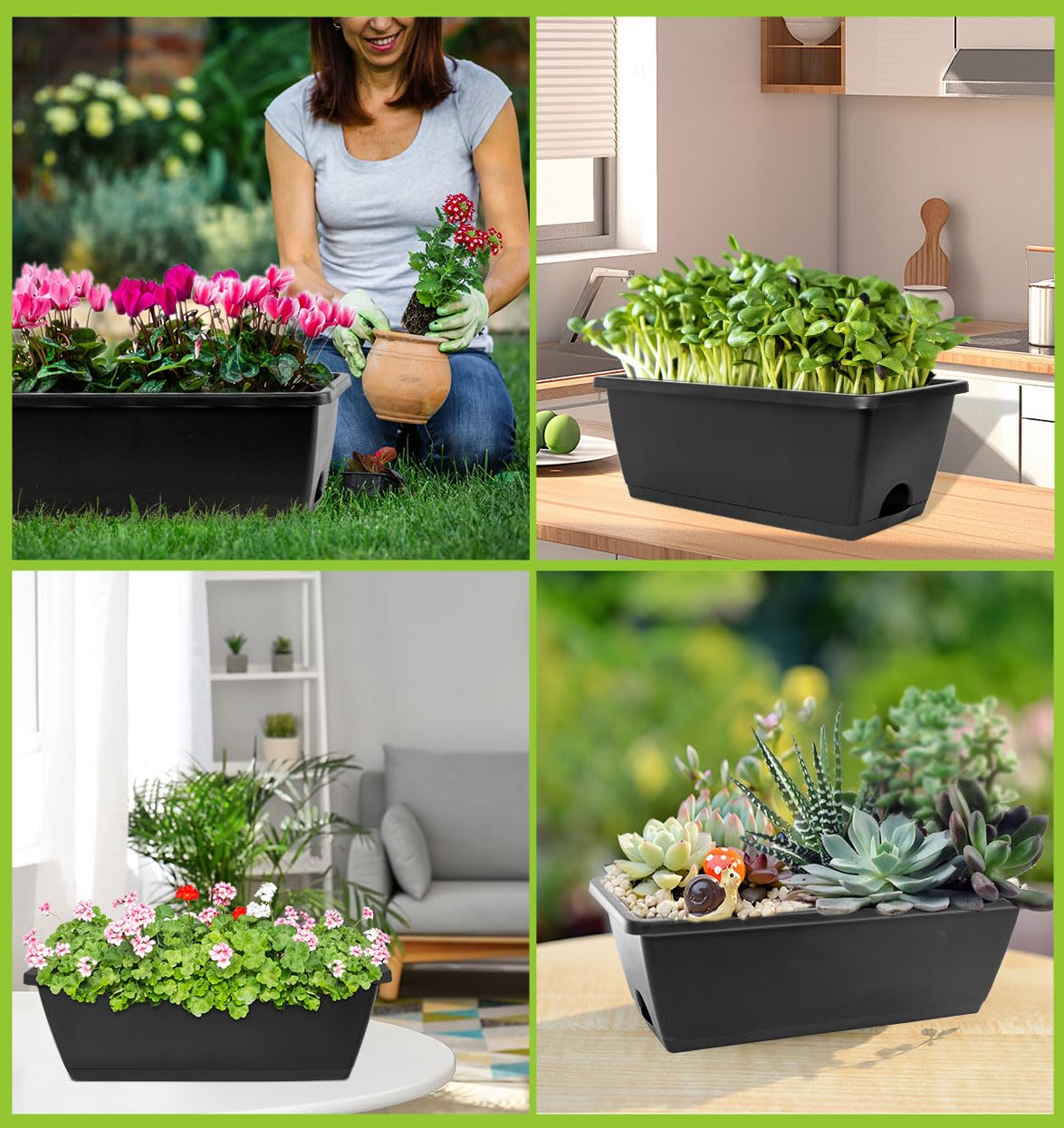 LOCONHA multi-use planter ideal for flowers, vegetables, and herbs