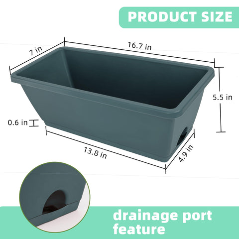 LOCONHA planters for outdoor and indoor use on balcony or windowsill.