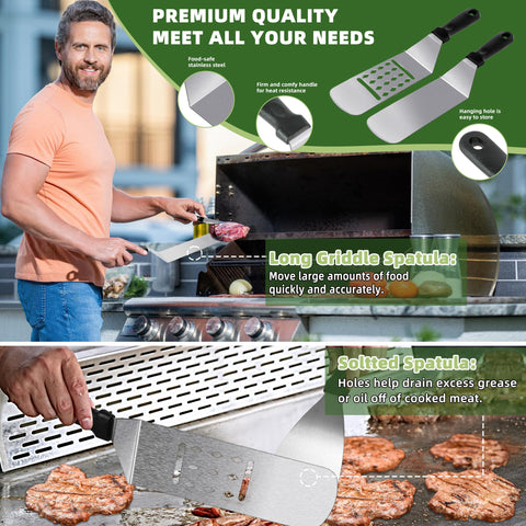 LOCONHA oversized burger spatula for flipping thick patties
