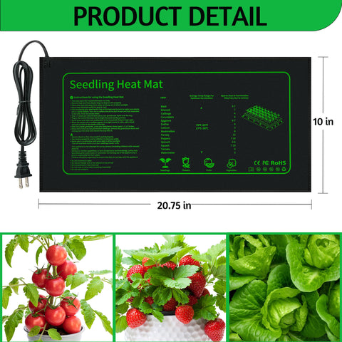 LOCONHA Seedling Heat Mat rolled for easy storage.