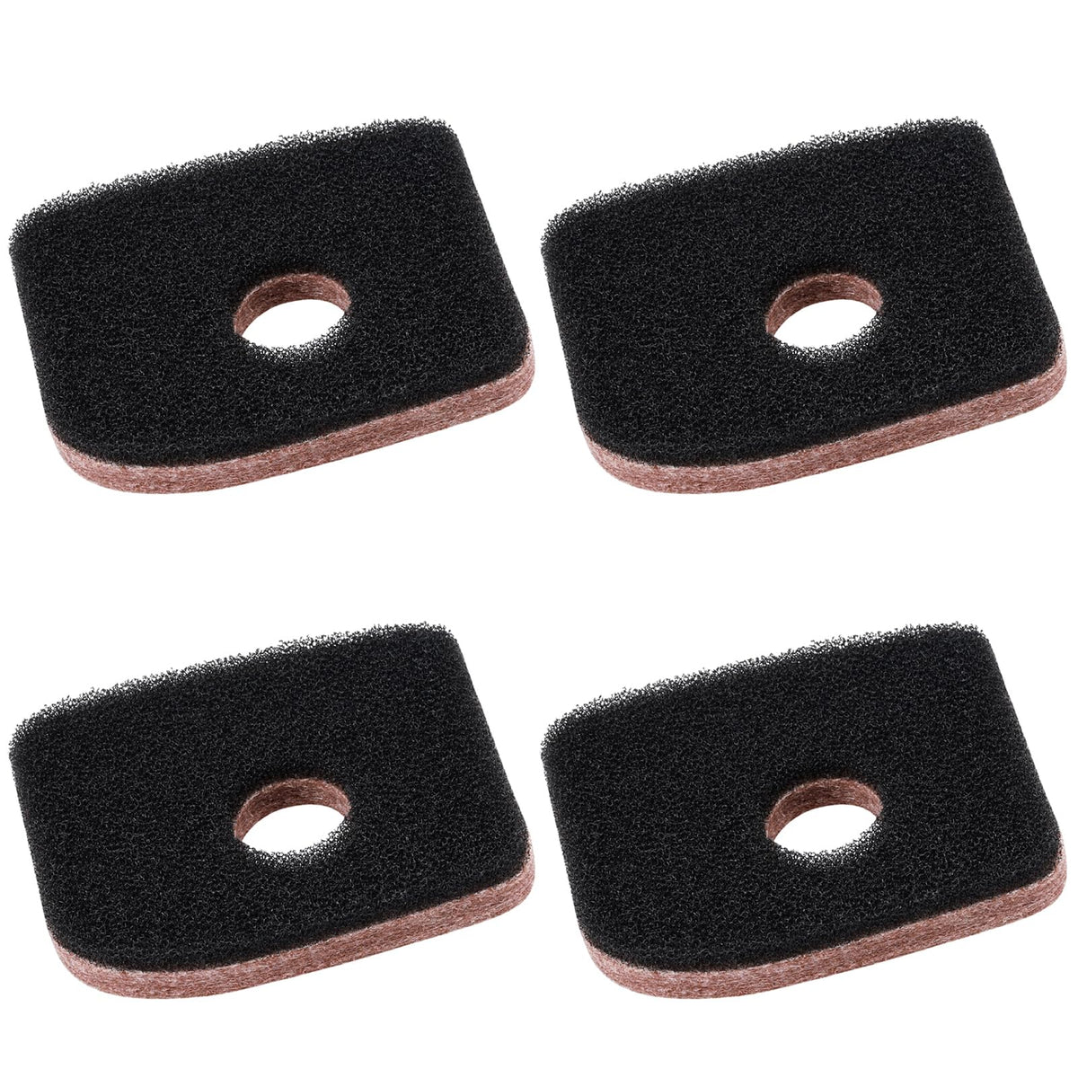 LOCOPOW 4-pack air filter 42411201800 ready for Stihl blowers, promotes cleaner intake.