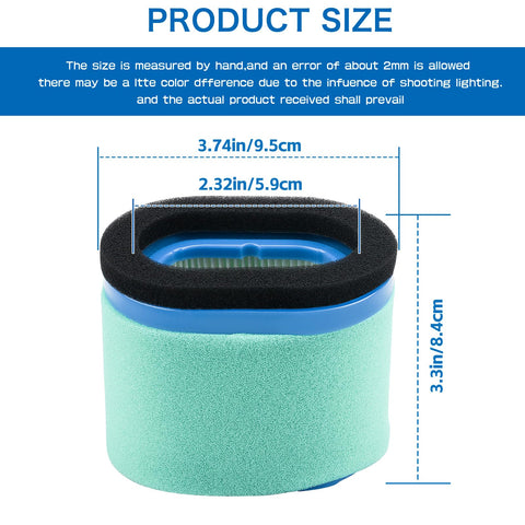 LOCOPOW air filter for Briggs 498596 OEM-grade filtration and durability