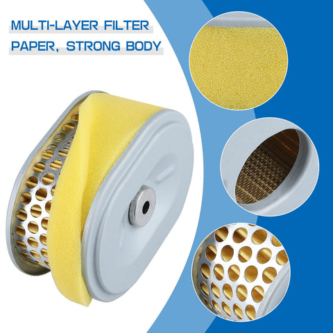 LOCOPOW air filter with metal mesh for durable engine protection.