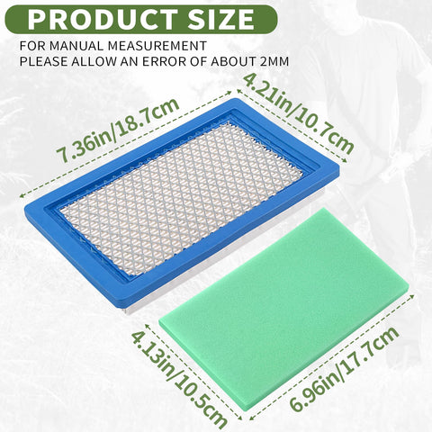 LOCOPOW MI10998 air filter side view highlighting pleated media