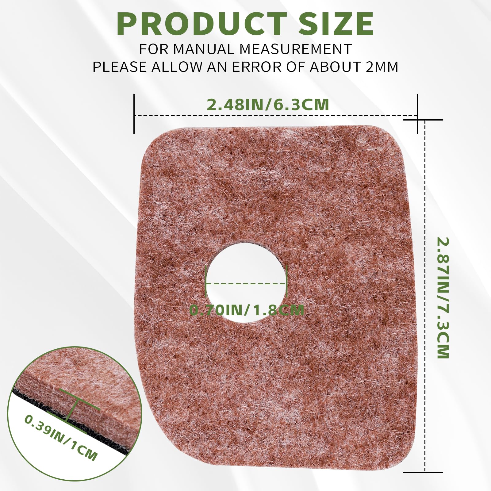 LOCOPOW air filter with soft gasket enhances seal and engine efficiency.