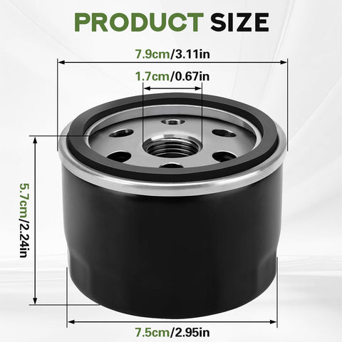LOCOPOW AM125424 oil filter paper detail highlighting filtration media