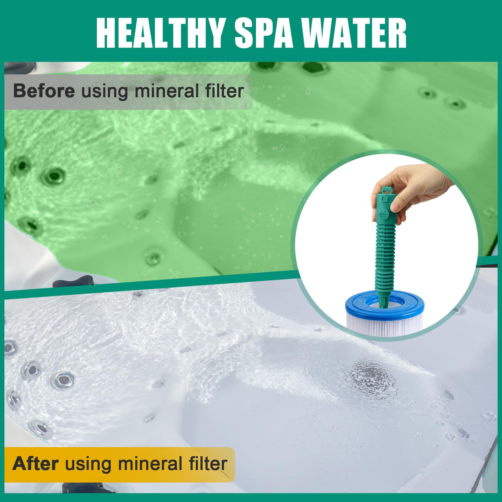 lodfGL mineral insert reduces chlorine or bromine by up to 50 percent