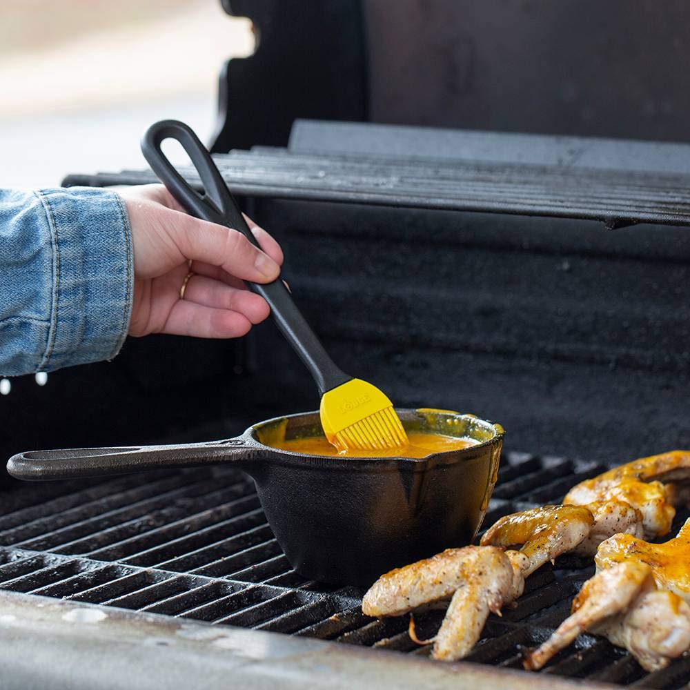 Lodge basting brush with removable silicone head for easy cleanup