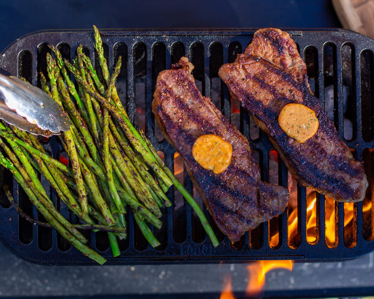 Lodge Sportsman's Pro Grill dimensions 19.38 by 9.69 by 7.56 inches.