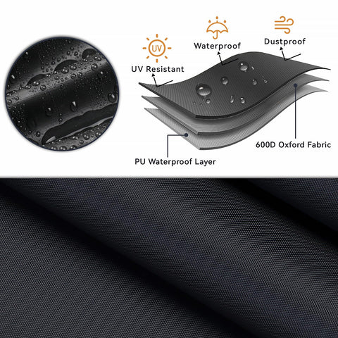 Windproof straps secure the Loenel cover against gusts